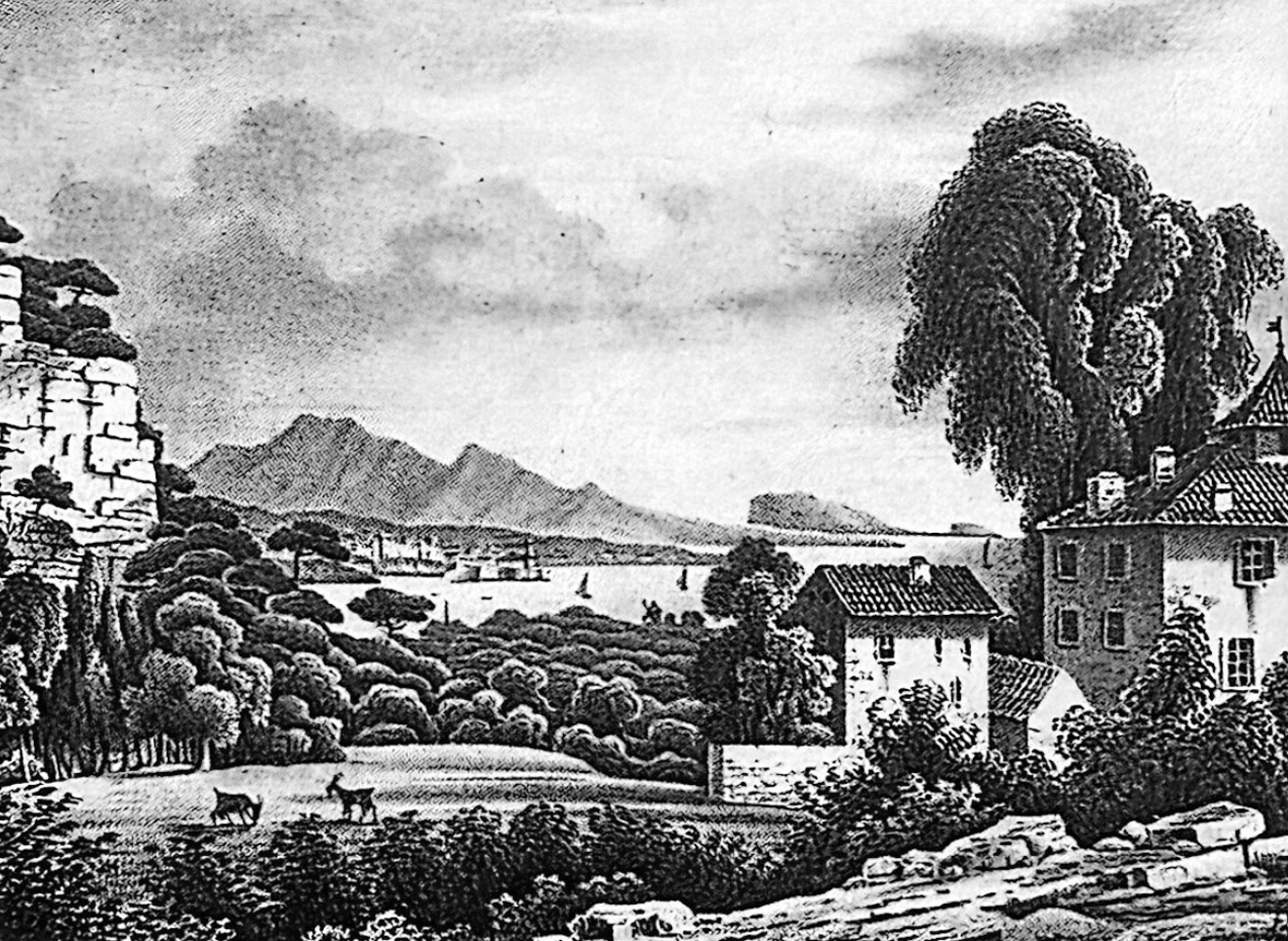 Photographie d'archive de la Bastide de la Guillermy, bastide provençale du XVIIe siècle à Marseille